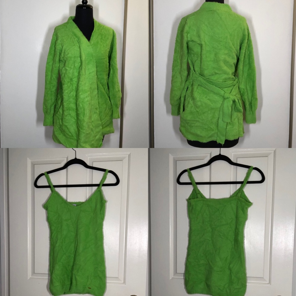 Green Savage x Fenty three piece sleepwear